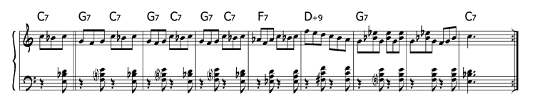 "Каватина Фигаро" в блюзовой пентатонике и гармонии 2