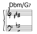 Dbm/G7 - политональный аккорд